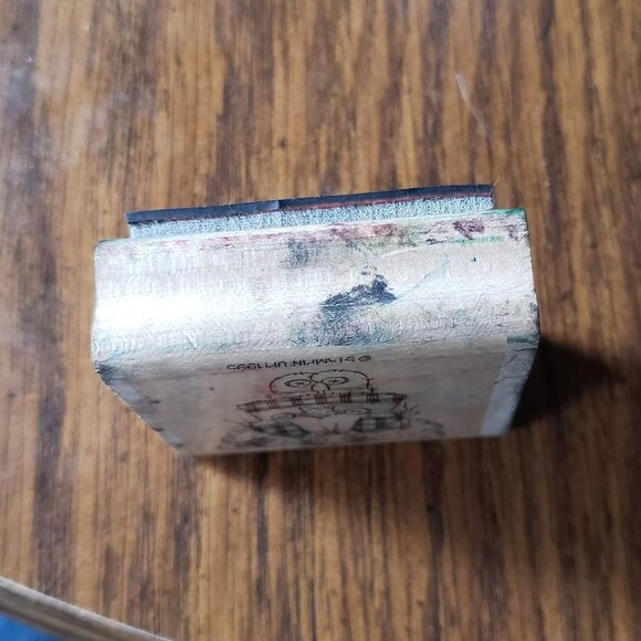 Stampin Up 1995 PATCHWORK ANGEL Rubber Stamp - Picture 3 of 6